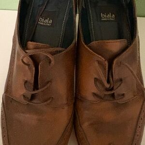 Biala women’s lace up oxford heels, made in Italy